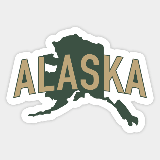 Alaska State Sticker by Novel_Designs